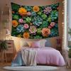 1pc Vibrant Succulent Garden Wall Hanging Backdrop  Colorful Plant Wall Banner NatureInspired Art for Living Room Decor Poly