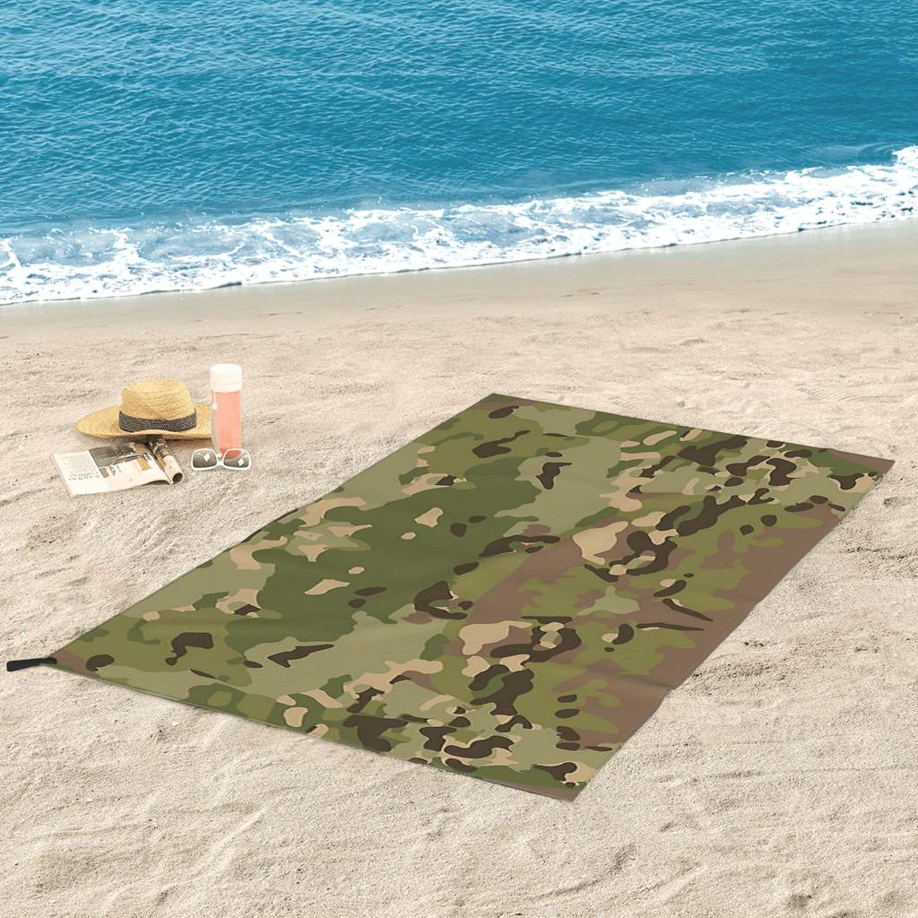 Waldtöne Camo - MultiCam Camouflage Strandtuch Weiche Mikrofaser Schnelltrocknend Saugfähig Schnelle Handtücher für den Pool