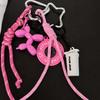 Yogodlns Cute Y2K Pink Style Mini Backpack Hanging Handbag Pendant Bag Pendant Bags Accessories
