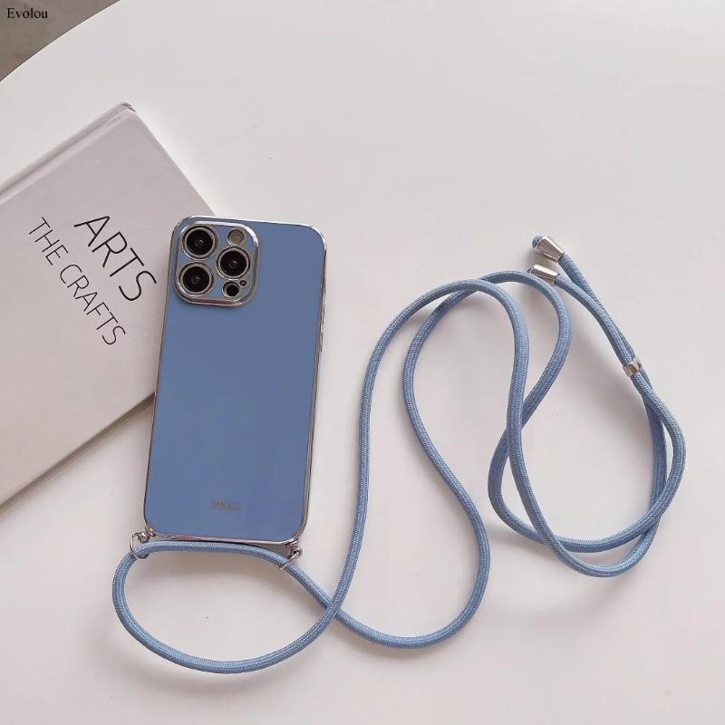 Crossbody lanyard Plating Case For Honor 400 Lite Soft TPU Lens protection Shockproof Cover For Honor 400 Pro 200 Smart 90 Lite