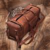 Handmade Top Grain Leather Duffel Bag: 28-inch Travel Weekender
