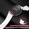 Silikonowy Pasek do Swatch X Omega Moonswatch Klamra ze Stali Nierdzewnej 20mm Zakrzywiony Końcowy Miękki Wodoodporny Zamienny Pasek do Zegarka Kobiety Mężczyźni