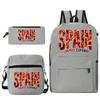 "¡VAMOS ESPAÑA" Spain Themed 3Pc Backpack Set Boy Girl Student Fashion Mini Crossbody Bag and Pencil Case Suit Unisex Mochilas