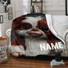 Adorable Gizmo Plush Toy Throw Personalized Blanket Personalized Name Comfortable Texture Perfect For Sofa Couch Office Bed Picnics Four Seasons