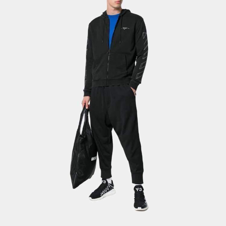 OFF WHITE 3D Marker Diag Zip Up Hoodie OMBB033E181920020901