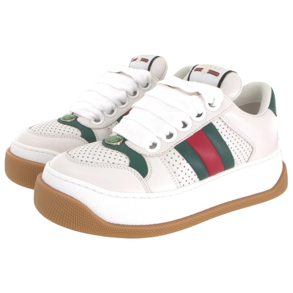 Gucci Wmns Screener 'White Green Red' Women's 771880 AAC0S 9063
