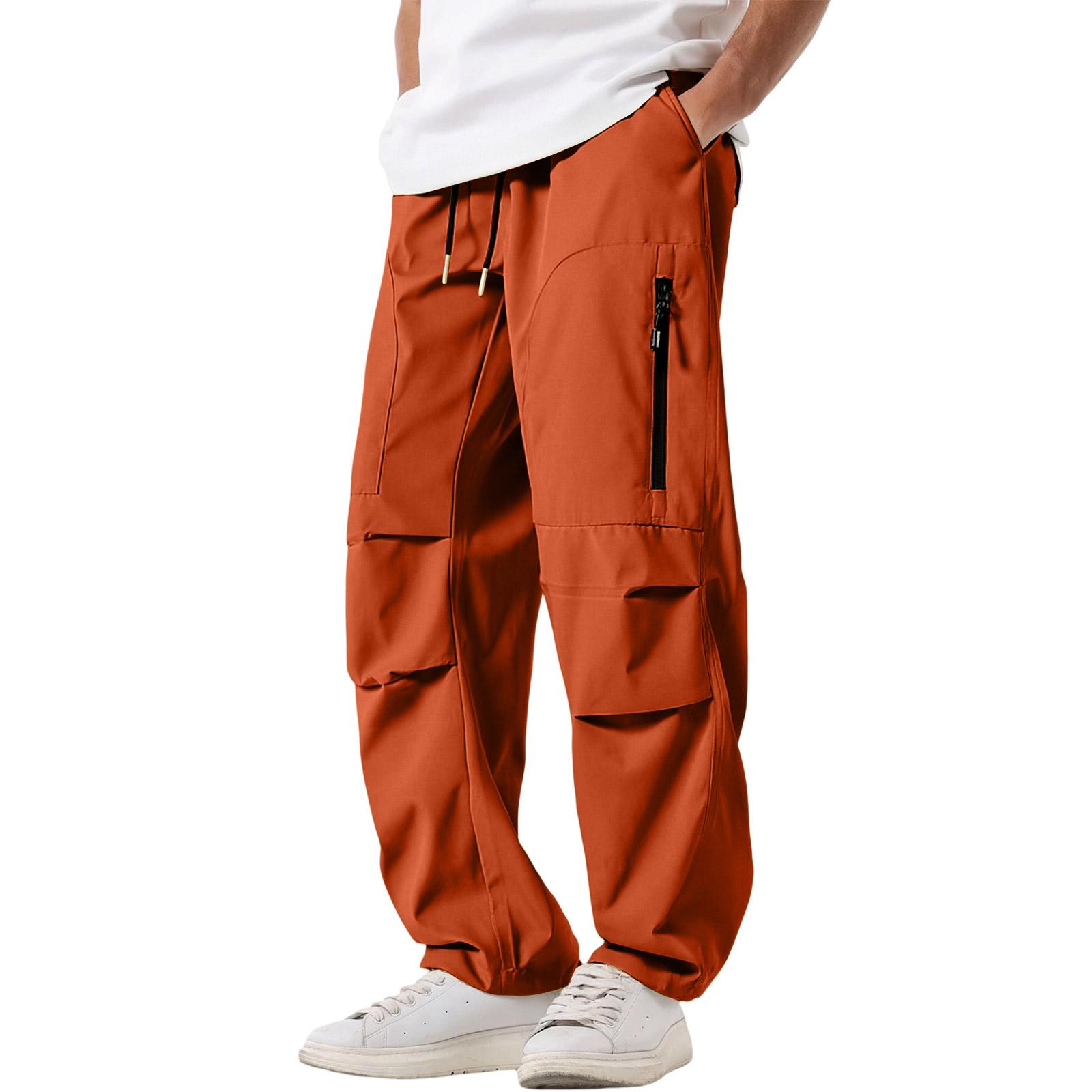 

Мужские Повседневные Уличные Спортивные Рабочие Брюки M коричневый