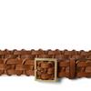 Polo Ralph Lauren Women S Leather baSket Weave Belt Wapoblt09m20151200
