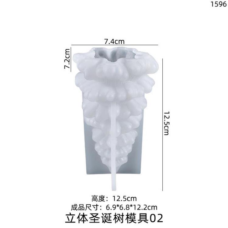 DIY Crystal Mold, Drip Glue, Resin, 3D, Christmas Tree, Candle Mold, Christmas Table, Ornaments, Mirror Silicone Mold