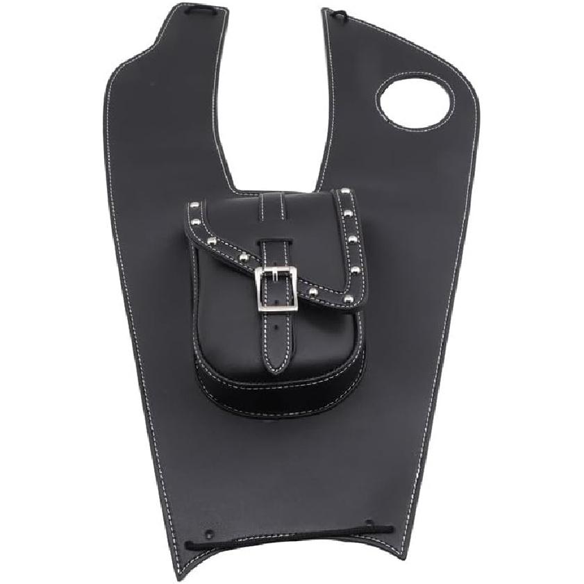 Motorrad Schwarz Kunstleder Tankdeckel Panel Tasche Benzintanktasche Für Honda Shadow 750 C2 C4 RC50 RC53 2004-2011