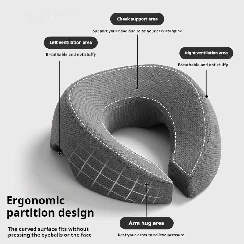 Face Down Pillow Ergonomics Lying Down Pillow Breathable Head Rest Support Pillows Face Rest for Sleeping Home Beauty Salon