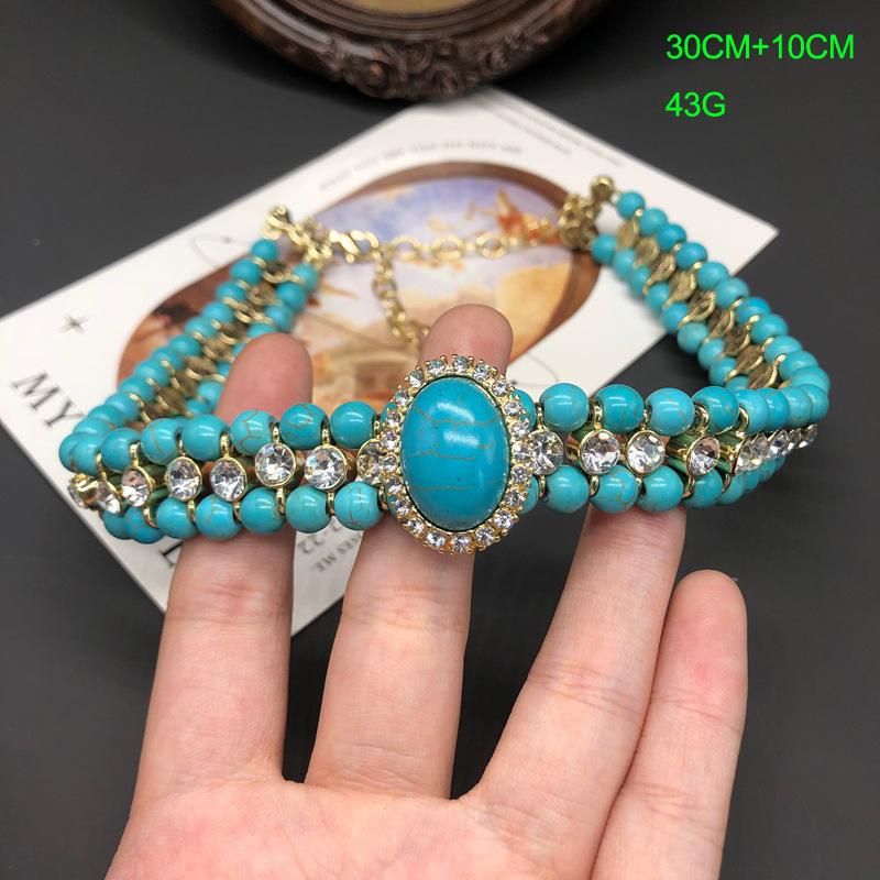 Western Retro Mapei Pearl Necklace Stud Earrings Set Hepburn Style Accessories Cheongsam Dress Neck Chain Women