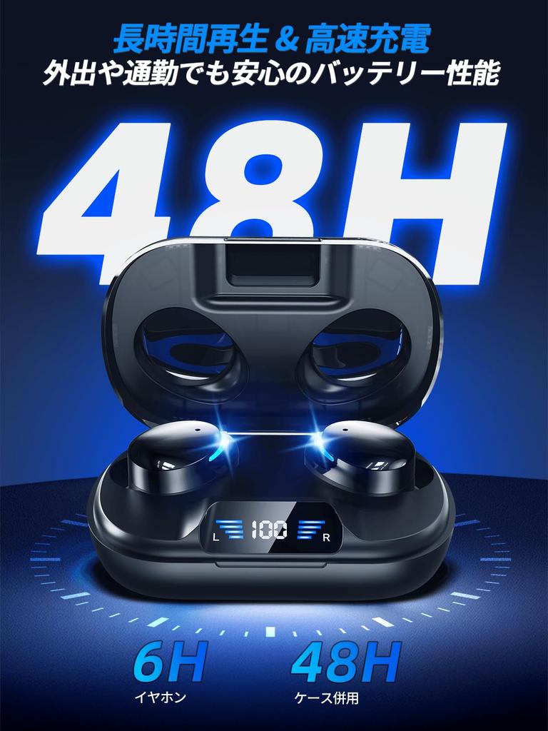 Wireless Bluetooth Earbuds Popular Bluetooth Bluetooth Instant Automatic ENC Call Noise HIFI Sound 3D Spatial 48 Hours of Continuous LED Battery Level