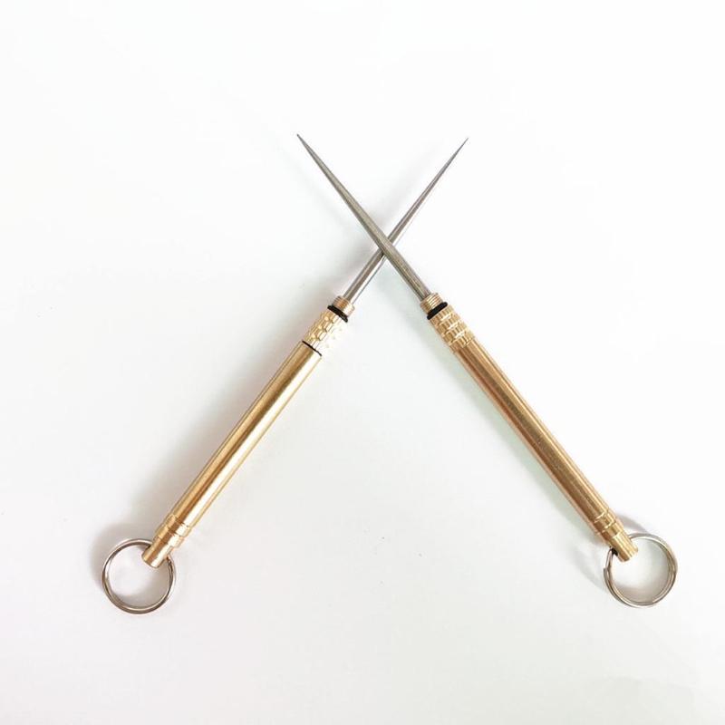 Elegante Mescolatore in Metallo | Manico ad Anello Doppio | Stuzzicadenti di Lusso | Set Regalo Gourmet Portatile | Collezione di Stoviglie Premium