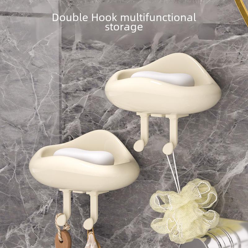 Bathroom Shower Soap Box Dish Storage Suction Cup Corner Cloud Shape Plastic Soap Holder Shower Hanger Bathroom Storage Rack