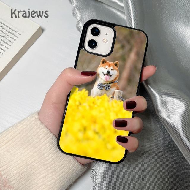 Krajews Animal Akita Dog soft Phone Case Cover For iPhone 17 Air 16 15 14 plus 12 13 pro max coque Shell Fundas