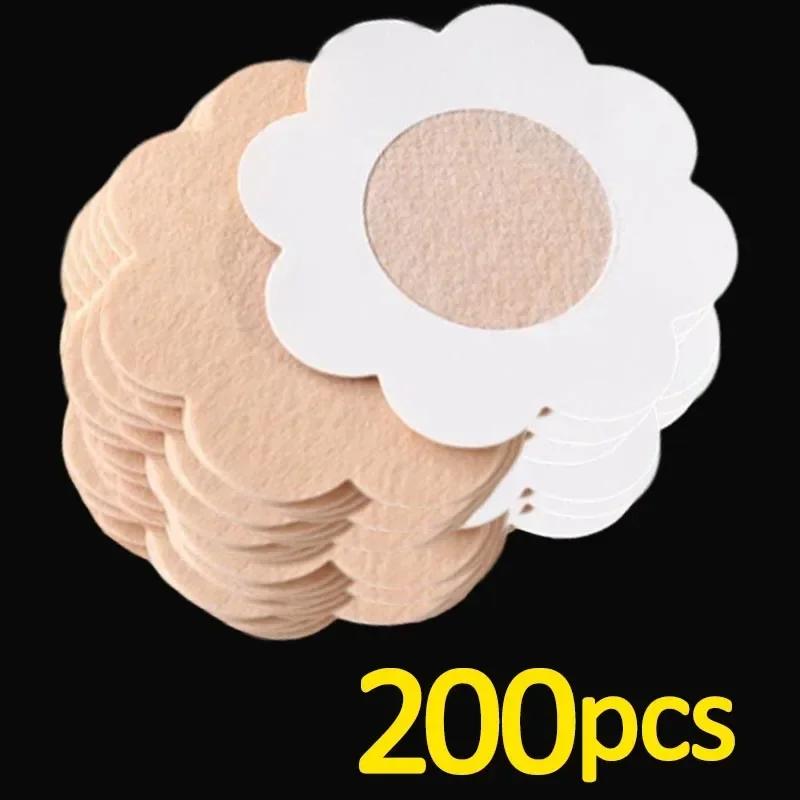 200/10pcs Nipple Cover Stickers Women Breast Lift Tape Pasties Invisible Self-Adhesive Disposable Bra Padding Chest Paste Patch