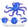 With Flexible Joints Octopus Figurine 3D Printed Animal Table Ornament New Squid Toy