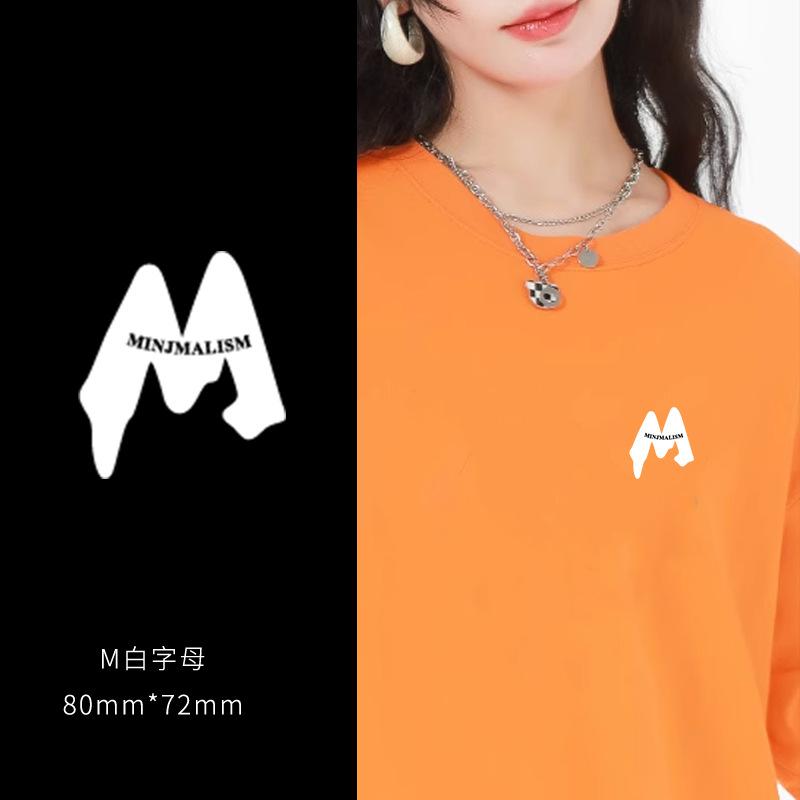 Heat Transfer Sticker Couple Clothes T-Shirt Decorative Pattern Printing Heat Transfer Sticker Hot Ironing Sticker Small