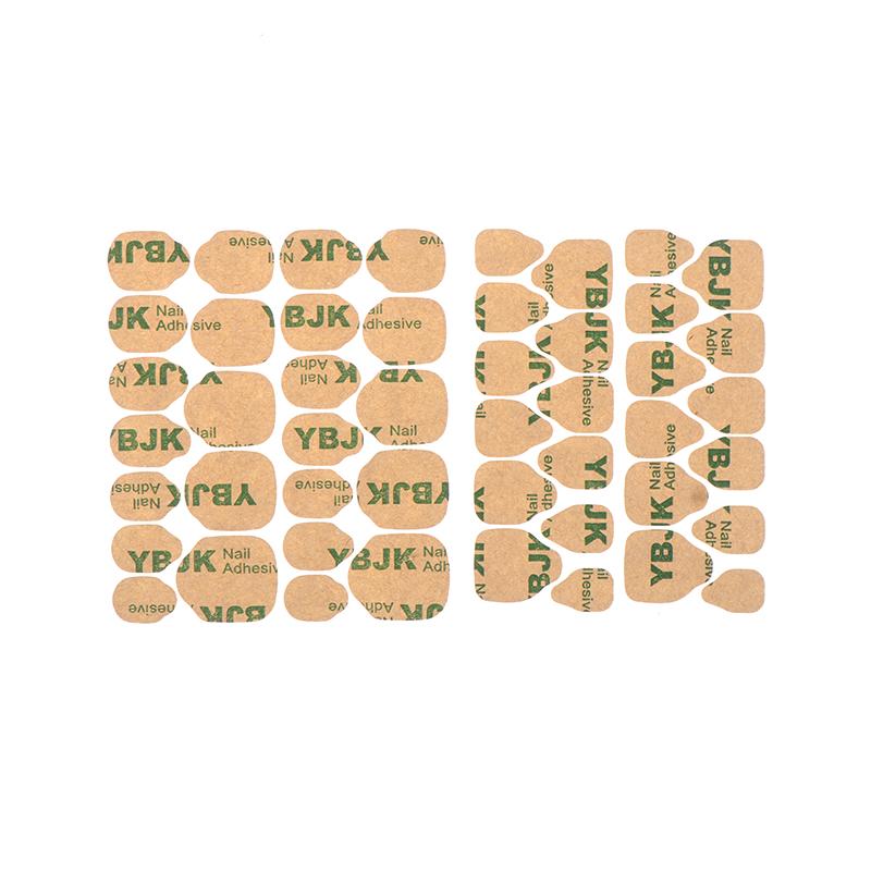 1/5 listů Oboustranné lepící nálepky na nehty Lepicí pásky Voděodolné Prodyšné Lepidlo na umělé nehty Nálepky Želé Tipy na umělé nehty