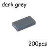 200PCS MOC Assemble Particles 3069 30070 1x2 Bricks Flat Tile Smooth 1*2 Building Blocks DIY Educational Creative Toy for Kids