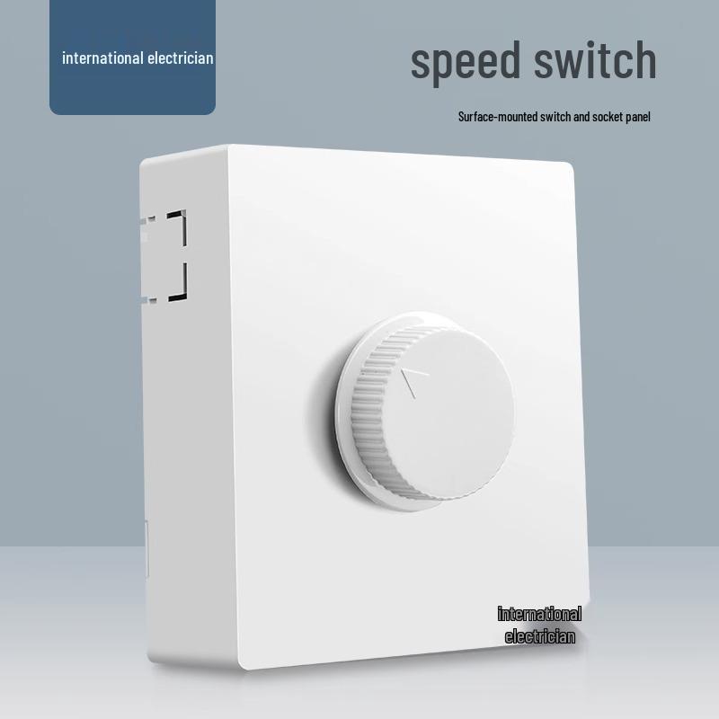 86 Type Double Gang Double Throw Wall Switch & Socket Panel with Exposed Wiring & Five Holes