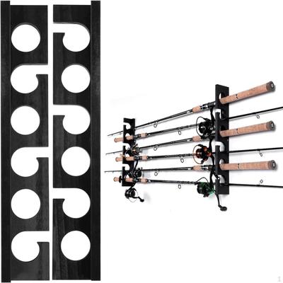 2x Angelrutenhalter Wand- oder Deckenmontage Display Langlebigkeit Zuverlässig für Garagenaufbewahrung
