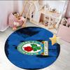 1PC round rug Rovers Crest Football Club Printed Round Area Rug ,Rug For Home Office, Round Chair Rug, Decorative Carpet Fan gifts Christmas gift