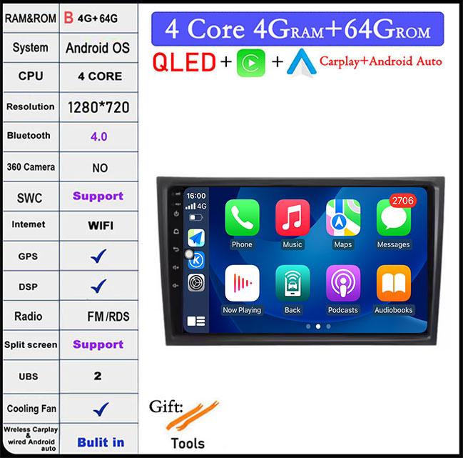 Navigation GPS HD Screen For Volvo XC90 2004 -2014 Android 14 WiFi Car Video Multimedia Player Bluetooth Head Unit