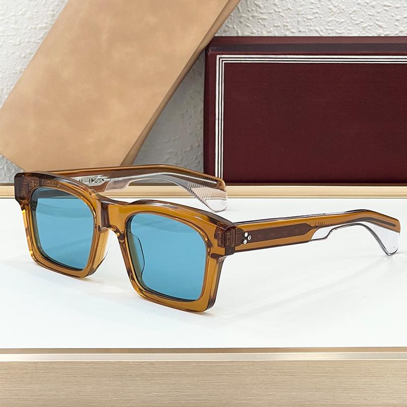 Big Square Handmade Acetate Sunglasses Classical Men Uv400 High Street Style Vintage Prescription Eyeglasses with Case