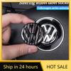 FD06-Valve Stems Caps ABS Carbon Fiber Pattern Volkswagen Steering Wheel Label Sticker Badge For Volkswagen VW RLine Golf Amarok T5 T