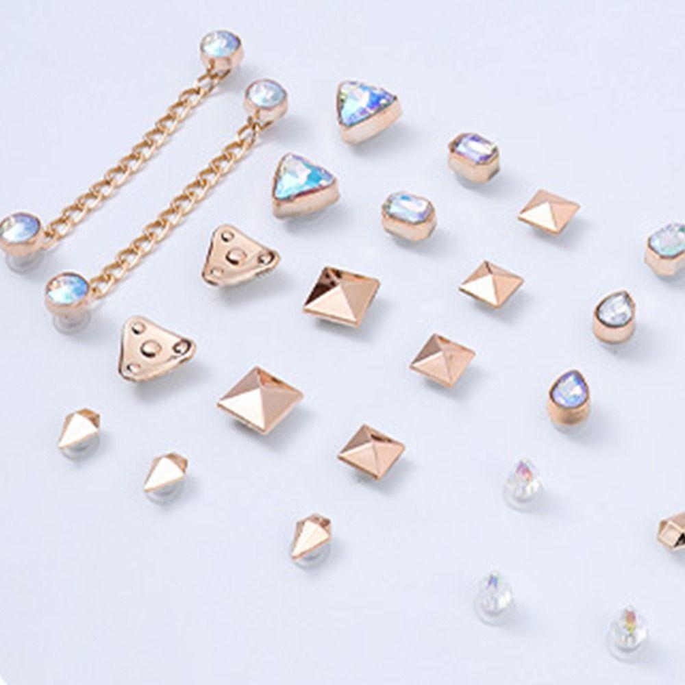 Charms Rhinestone Shoes Chain Decor Butterfly Diamond Fashion Jewelry Accessories DIY Shoes Buckle Decorations