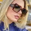 Vintage Oversized Square Gradient Sun Glasses Women Luxury Brand Outdoor Design Fashion Large Legs Sunglasses Lunette De Soleil