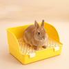 Splash-Proof Animal Potty Trainer Rectangular Rabbit Training Toilet  Pet Supplies