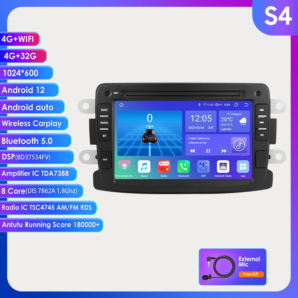 Android Car Radio Player for Renault Dacia Duster Sandero Captur Xray Logan 2 Carplay Intelligent GPS Android Auto Car Stereo