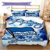 Name Custom Hertha BSC Pattern Bedding Set Quilt Cover Pillowcase Home Decor Gift (1 * Duvet Cover + 2 * Pillowcase, Without Core)
