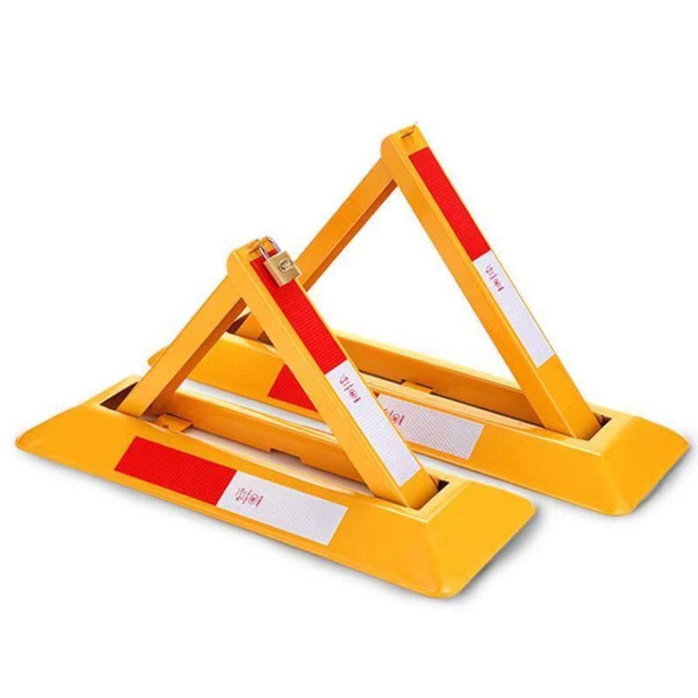 Portable Folding Vehicle Security Barrier Thickened Anti-collision Parking Barrier  Lot Protection