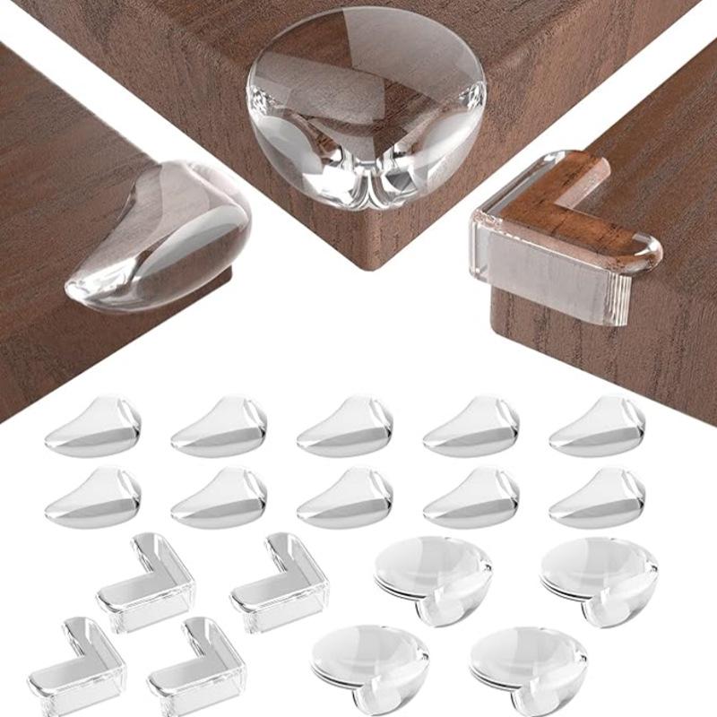 Children's Transparent Silicone Corner Protectors - Cute Anti-Bump Table Padding