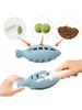 Fish-Shaped Cat Chew Toy - Dental Treat Dispenser Puzzle, Safe Silicone, No Battery, Interactive Pet Snack Game
