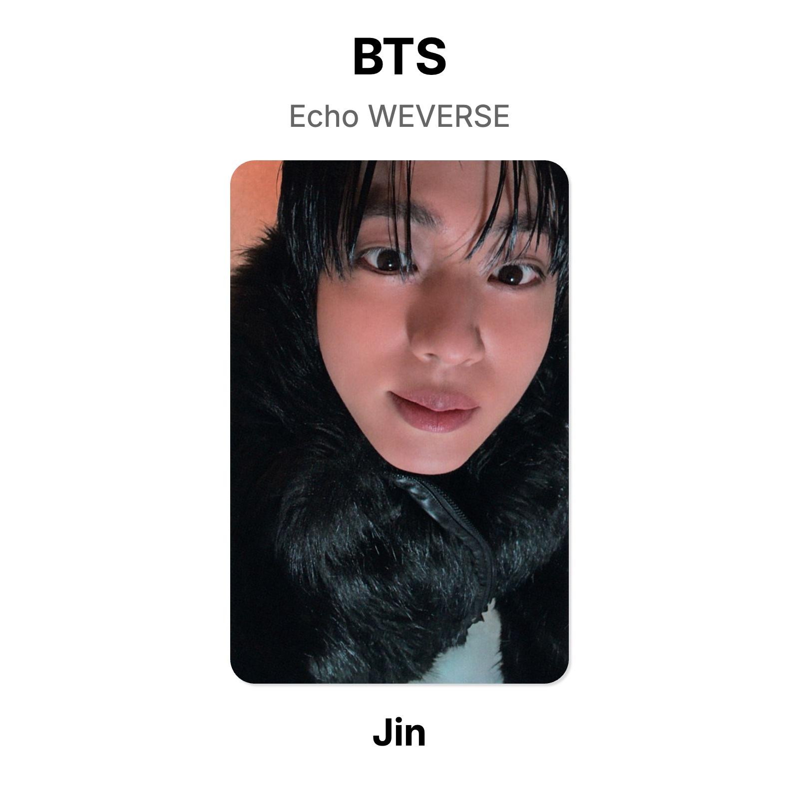BTS Echo WEVERSE Oficiālā fotokarte Jin