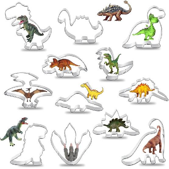 Animal Cookie Cutter Set for Kids, Cookie Cutter Set of 12 Piece, Stainless Steel Biscuit Cutters Molds with Fox, Giraffe, Squirrel, Penguin,