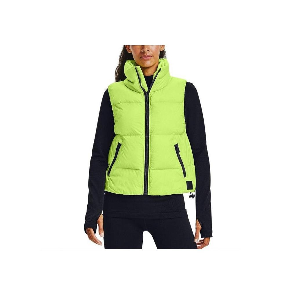 Under Armour Training Logo Sports Warm Down Vest Women Vests Green 1355834-291