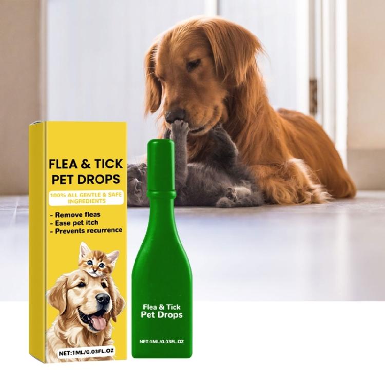 1ml Pet Fleas Drop for Small Dogs Remove Parasites Effective Deodorizing Liquid