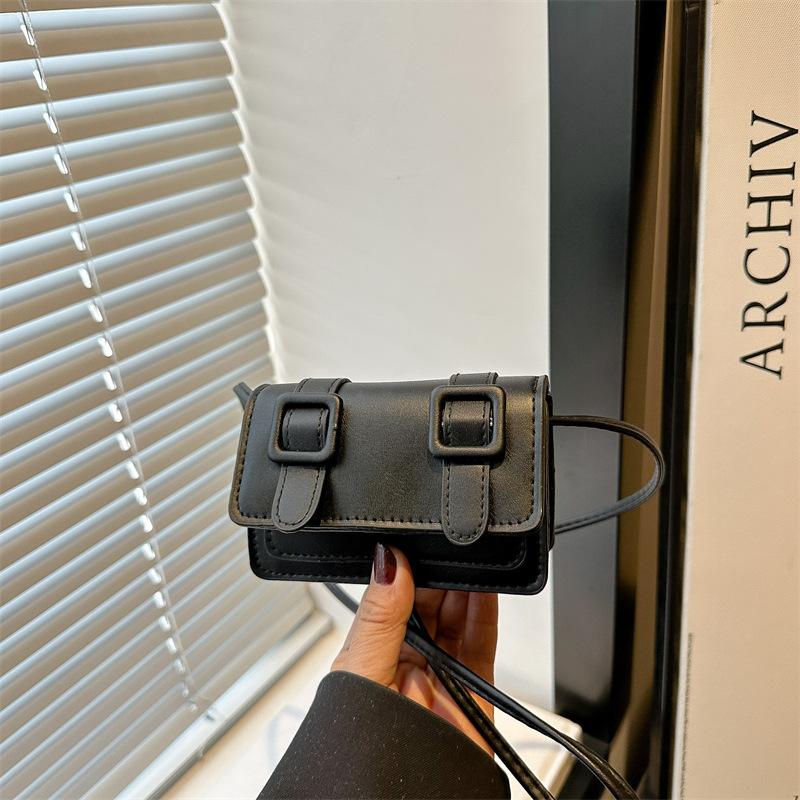 New exquisite mini women's small square bag summer popular versatile small solid color shoulder messenger bag women's bag
