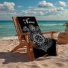 Personalisierbares ultraweiches Strandtuch mit Wikinger-Thema, ideal für Pool - Camping, Tauchen - Perfekter Reisebegleiter, Lebendiges Strandtuch.