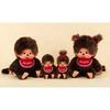Sekiguchi Monchhichi Premium Standard SS Brown Plush Doll 14cm X 9cm X 7cm