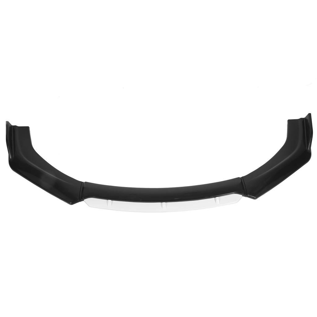 Front Bumper Lip Spoiler Splitter Kit Aerodynamic Part for Auto Car Modification(Glossy Black White )