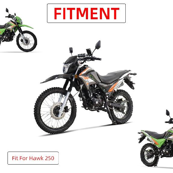Handlebar Risers for Hawk 250,CNC Motorcycle Riser Handle Bar Clamp Mounts for 22.2mm Handlebar Hawk250/Hawk 250cc(Not Fit Hawk 250 DLX) - Black