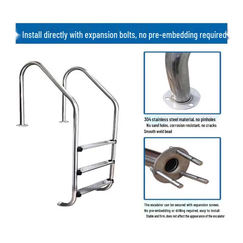 Jun Ding Ying SL-415 304 Stainless Steel Pool Ladder