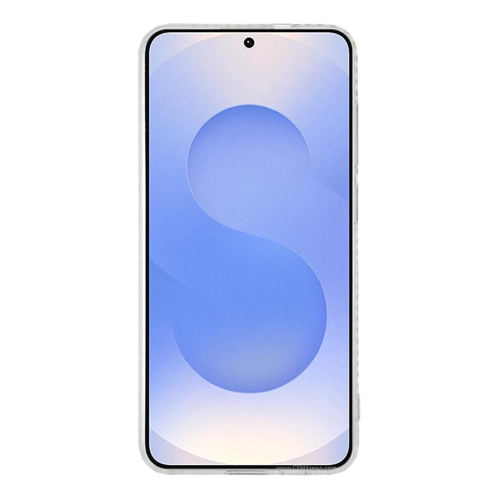 For Samsung Galaxy S25 TPU Case Rhinestone Decor Clear Phone Back Cover,Precise Cutout